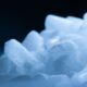 Close up view of dry ice nuggets