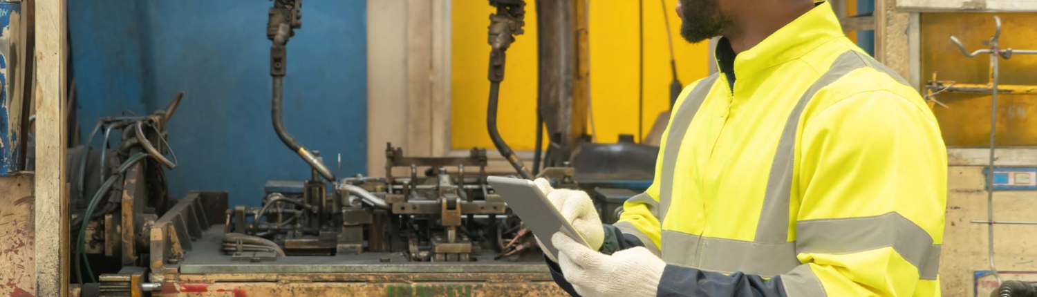 How to program a welding robot May Blog 2 welding operator reviewing equipment
