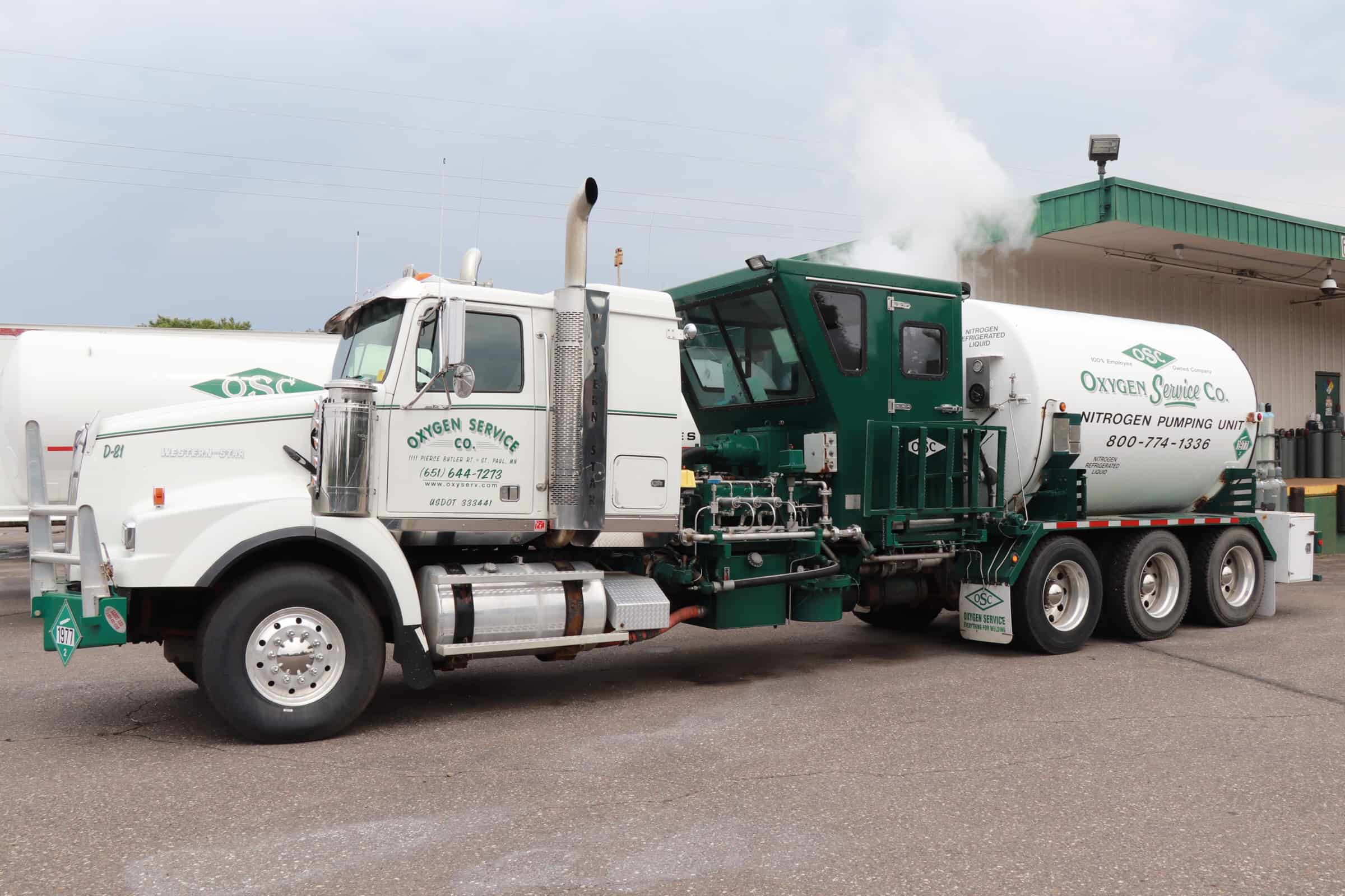 OSC nitrogen pumping unit truck