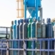 Industrial Size Gas Bottles on a truck