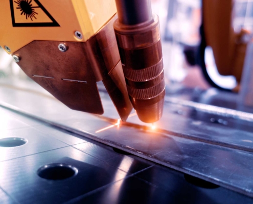 close up of welding machine functioning